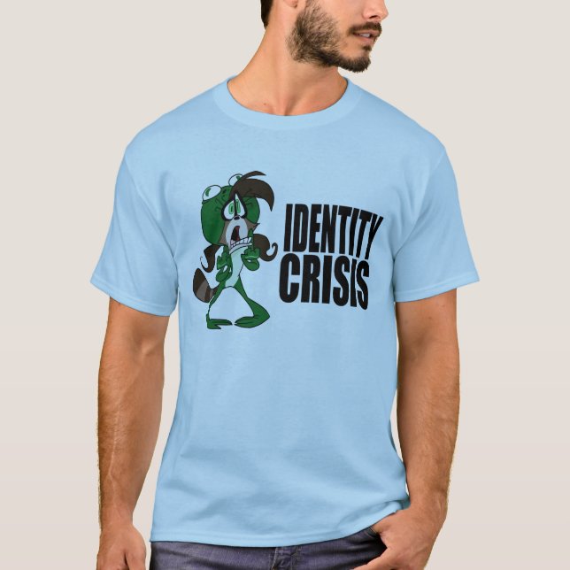 Frosch-Waschbär-Erdbeere: Identitätskrise T-Shirt (Vorderseite)