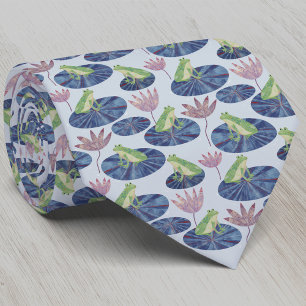 Frosch Watercolor Blue Krawatte