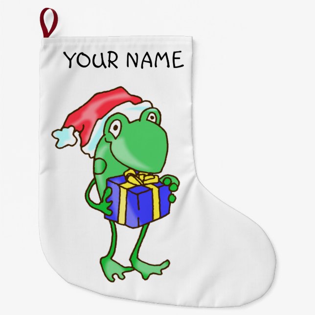 Frosch Weihnachten — Frosch, Gegenwart, Weihnachts Großer Weihnachtsstrumpf (Vorderseite)