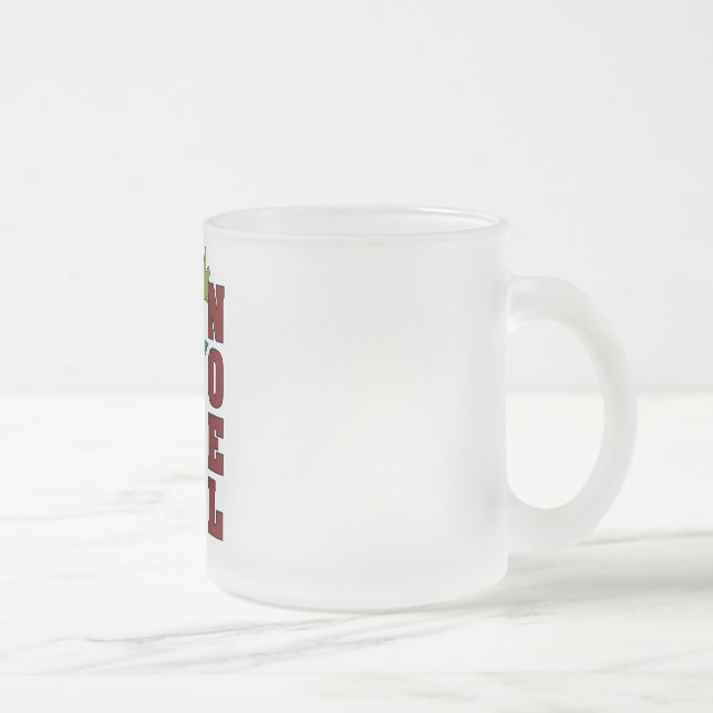 Frosch Weihnachten Holiday Shirts und Geschenke Mattglastasse (Rechts)