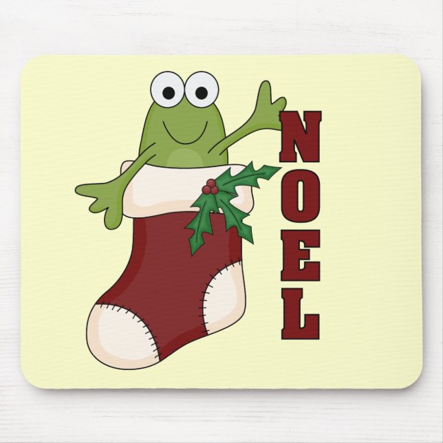 Frosch Weihnachten Holiday Shirts und Geschenke Mousepad (Vorne)