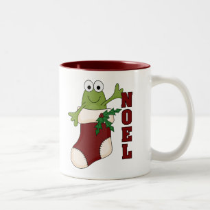 Frosch Weihnachten Holiday Shirts und Geschenke Zweifarbige Tasse