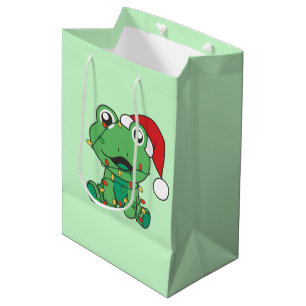 Frosch Weihnachts-Wintertiere Weihnachtsfrösche Mittlere Geschenktüte