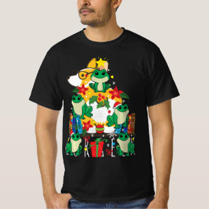 Frosch Weihnachtsbaum lustige Weihnachtsgeschenk S T-Shirt