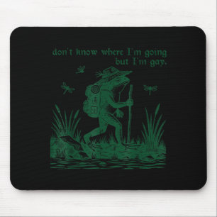 Frosch weiß nicht wohin er geht, aber schwul LGBTQ Mousepad