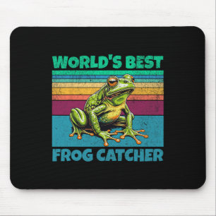 Frosch Welt Best Toad Catcher Lustig Amphibienjagd Mousepad