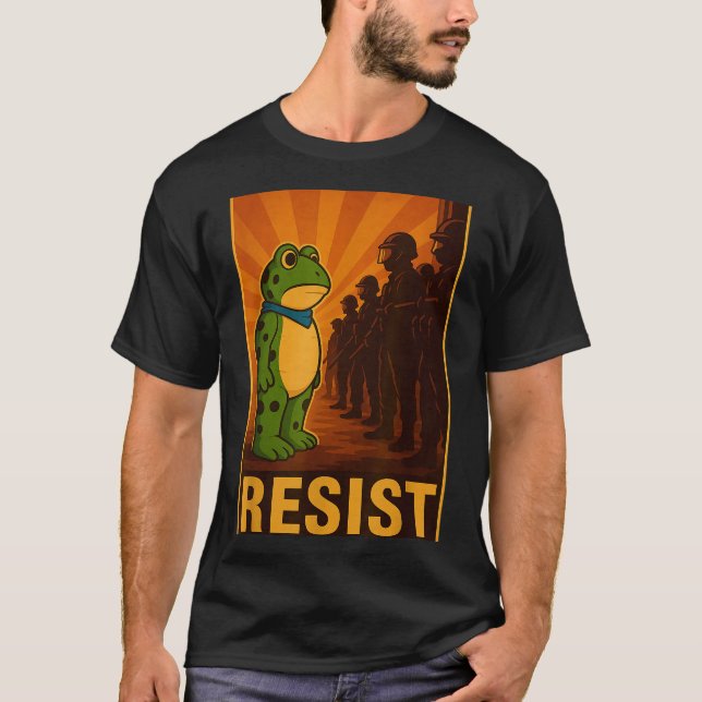 Frosch widersteht Rtland Frosch Protest - Rtland F T-Shirt (Vorderseite)