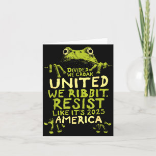 Frosch widersteht süß lustig  karte
