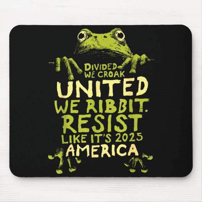 Frosch widersteht süß lustig  mousepad (Vorne)