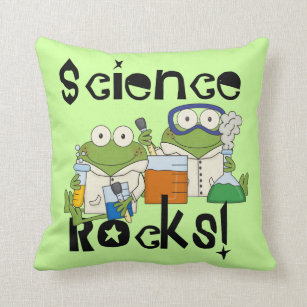Frosch-Wissenschafts-Felsen Kissen
