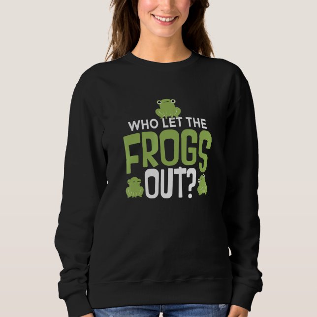 Frosch Zittertoad Tadpole Frosch Sweatshirt (Vorderseite)