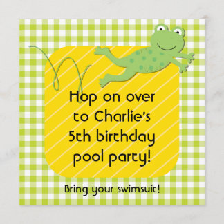 Frosch zum Geburtstag - Einladungen