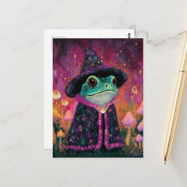 Froschassistent Postkarte (Vorderseite/Rückseite Beispiel)