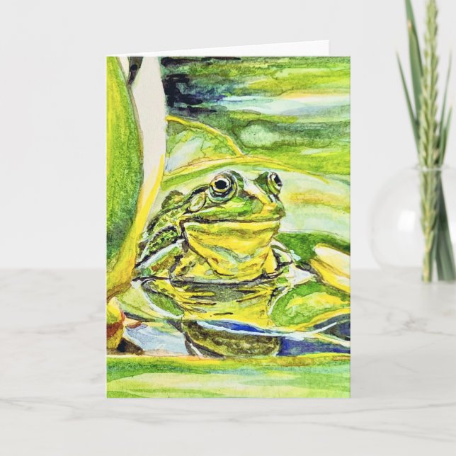 "Froschbad" - Dankeskarte (Vorderseite)