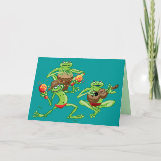 Froschband Geburtstagskarte oder Einladung