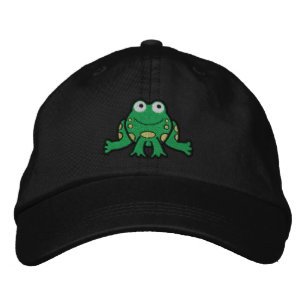 Froschbesatzhut Bestickte Baseballkappe