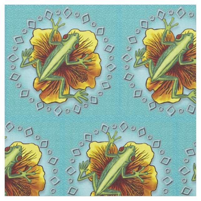 Froschblume Stoff (Nahaufnahme)