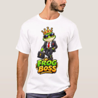 Froschboss – Lustiges königliches Frosch Geschäfts T-Shirt