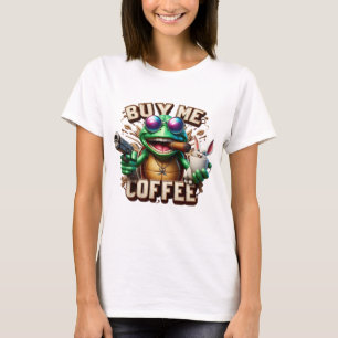Froschbrauen und Schutz kaufen mir einen Kaffee T-Shirt
