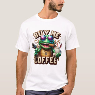 Froschbrauen und Schutz kaufen mir einen Kaffee T-Shirt