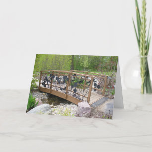 Froschbrücke im botanischen Garten Foto Ruhestand Karte