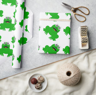 Froschdesign Geschenkpapier