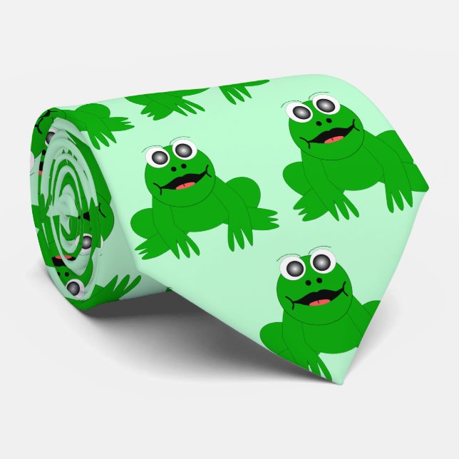 Froschdesign Krawatte (Gerollt)
