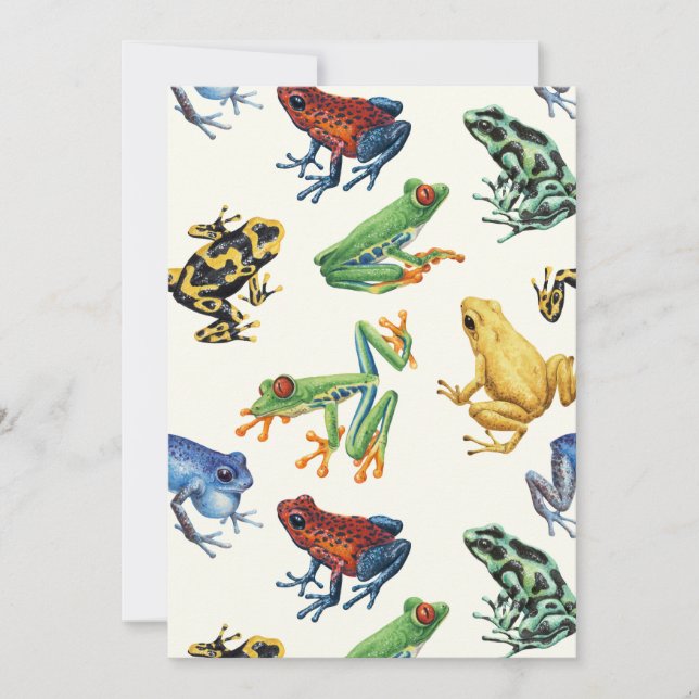 Frösche auf natürlichem Weiß (Vorderseite)