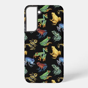 Frösche auf schwarz samsung galaxy hülle