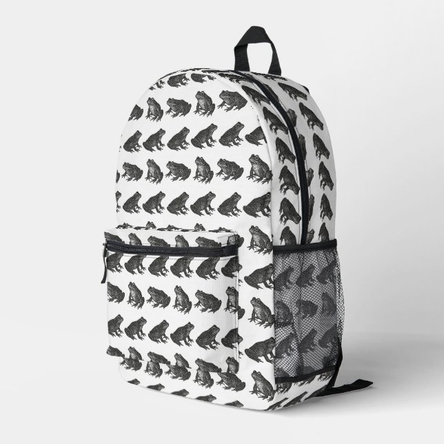 Frösche Bedruckter Rucksack (Rückseitige Ecke Rechts)