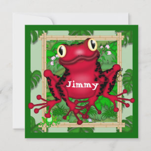 Frösche-BROTHTAGINVITATION Einladung