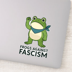 Frösche gegen den Faschismus Portland Frosch Prote Aufkleber