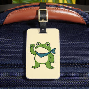 Frösche gegen den Faschismus Portland Frosch Prote Gepäckanhänger
