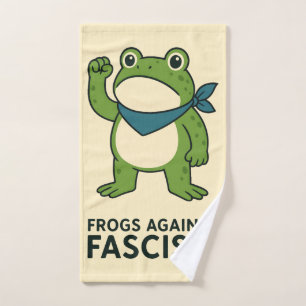 Frösche gegen den Faschismus Portland Frosch Prote Handtuch