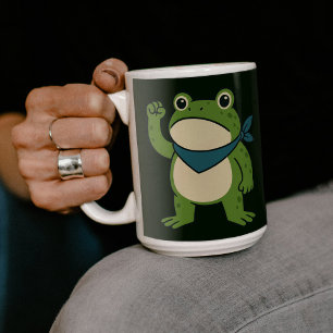Frösche gegen den Faschismus Portland Frosch Prote Kaffeetasse