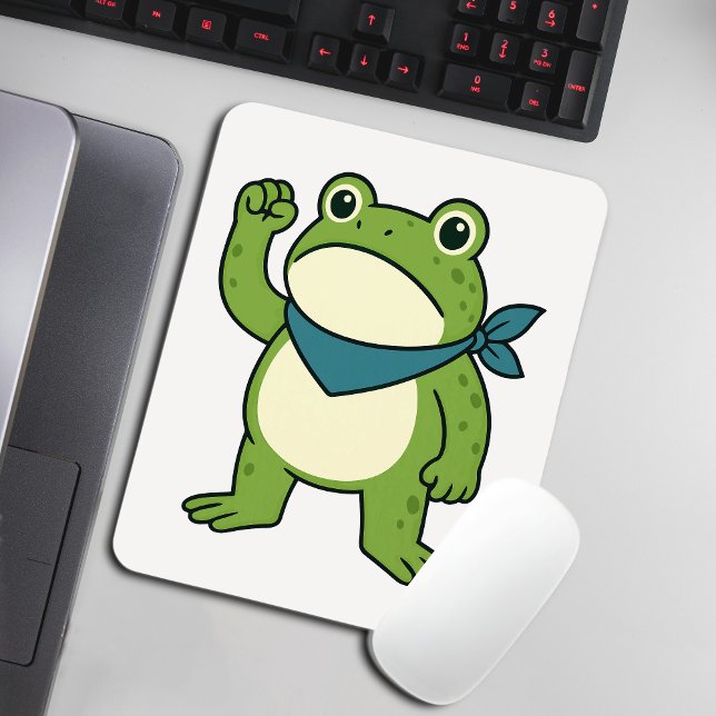 Frösche gegen den Faschismus Portland Frosch Prote Mousepad (Von Creator hochgeladen)