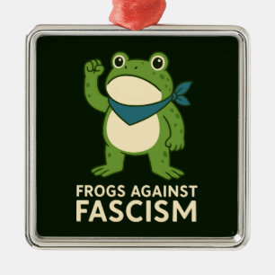 Frösche gegen den Faschismus Portland Frosch Prote Ornament Aus Metall