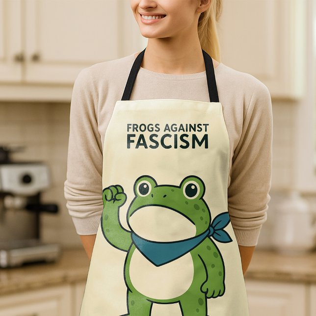 Frösche gegen den Faschismus Portland Frosch Prote Schürze (Von Creator hochgeladen)