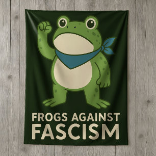 Frösche gegen den Faschismus Portland Frosch Prote Sherpadecke