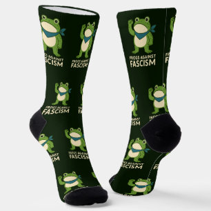 Frösche gegen den Faschismus Portland Frosch Prote Socken