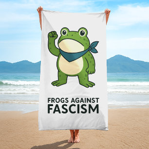 Frösche gegen den Faschismus Portland Frosch Prote Strandtuch