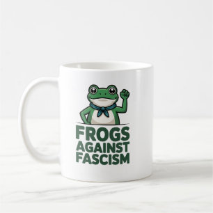 Frösche gegen Faschismus - Portland Frosch Protest Kaffeetasse