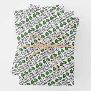 Frösche gemeinsam stark Portland Frosch Protest Geschenkpapier Set