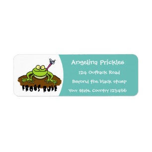 Frösche herrschen lustig-grüner Frosch-Cartoon