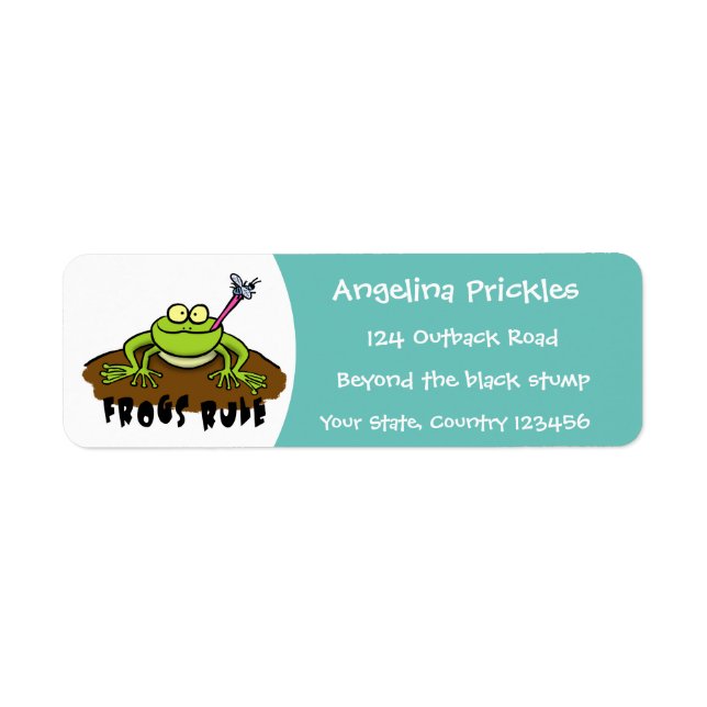 Frösche herrschen lustig-grüner Frosch-Cartoon (Vorne)