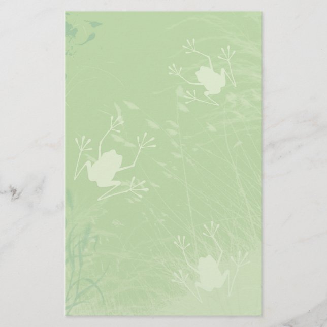 Frösche im Gras-Briefpapier Briefpapier (Vorderseite)