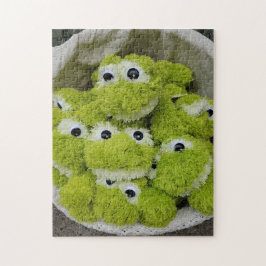 Frösche im Korb Puzzle, 28 cm x 36 cm, 252 Teile Puzzle