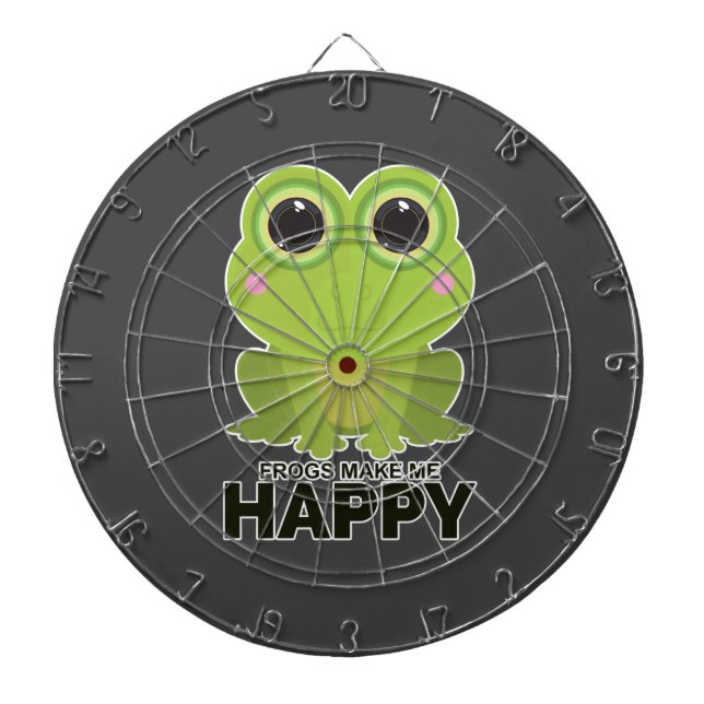 Frösche machen mich glücklich dartscheibe (vorne)