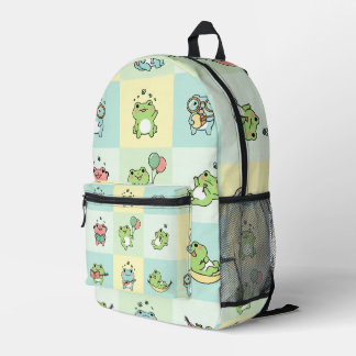 Frösche mit kleinen Hobbys Bedruckter Rucksack