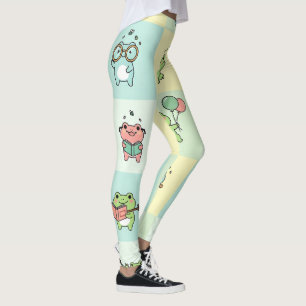 Frösche mit kleinen Hobbys Leggings